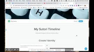 Using Sutori to Create a Timline Profile