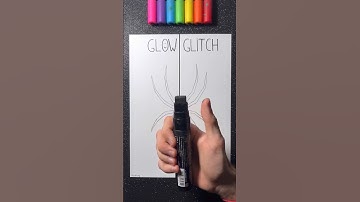 Glow vs Glitch! 🕷️ Choose your favorite! 😏✨ #shortsart
