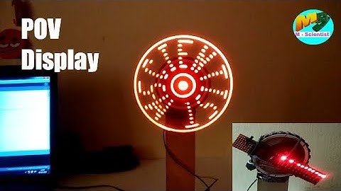 How to make simple led POV display || POV display using arduino || Propeller clock ||arduino project