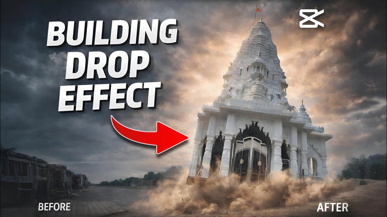 Trending Building Drop Effect Video Editing In Capcut | Capcut Building ...