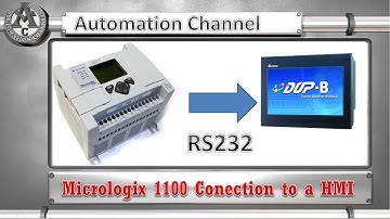 Micrologix 1100 (Part 1) Introduction and conection to a DOP B HMI