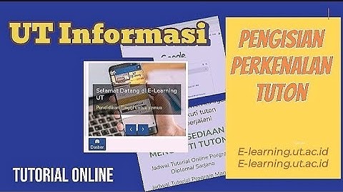 Cara Perkenalan Tuton Mudah dan Cepat 2024 (‎@UTInformasi )