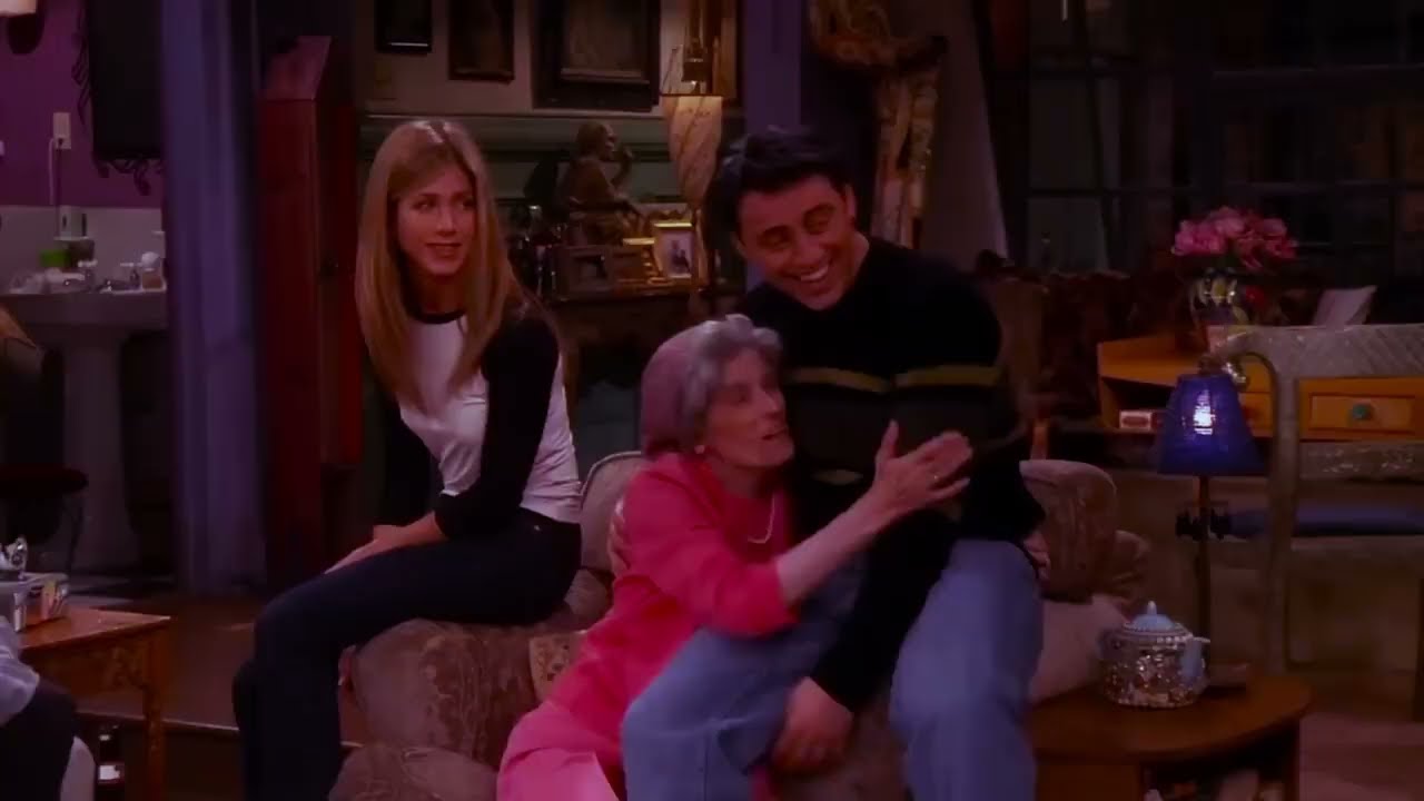 joey make a scene in front of his grandma with subtitles | friends