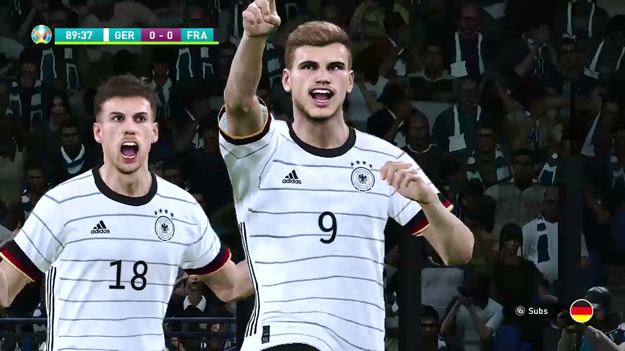 GERMANY EURO 2020- 2021 WalkThrough (PES 2020-2021 ) GERMANY VS FRANCE EURO 2020-2021 Grup F match 1