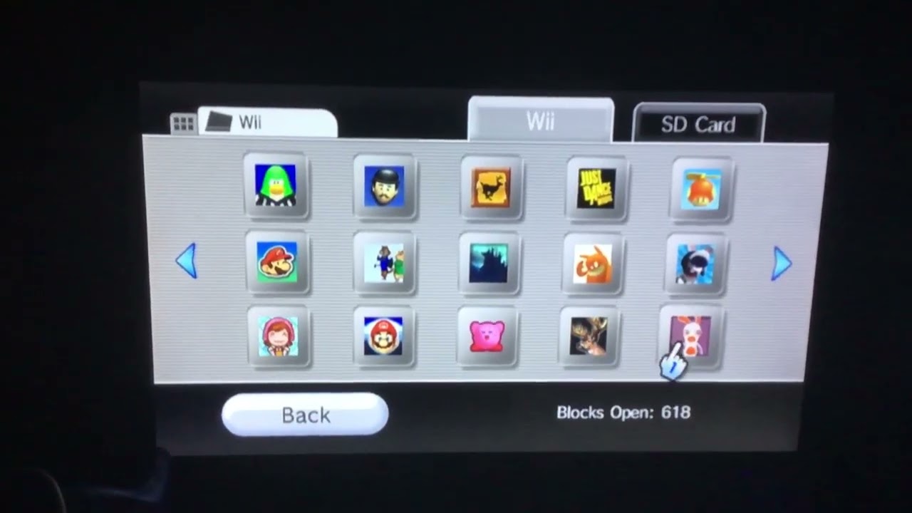 All of my Wii saves on a real Wii