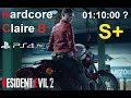 Défi : Rang S+ en moins de 1h10 - Resident Evil 2 Remake - Claire B