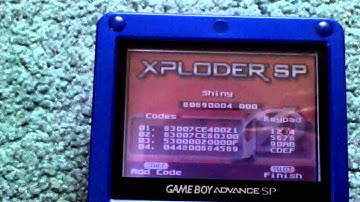 Pokemon Emerald Shiny cheat (Xploder SP)