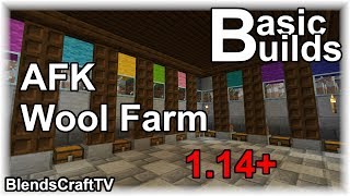 AFK Wool Farm - Minecraft Java 1.14+ - Basic Builds