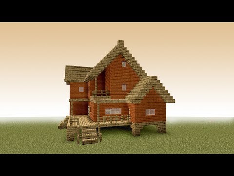 MINECRAFT: how to build a big wooden house #7