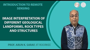 Image interpretation of different geological landforms, rock types and structures
