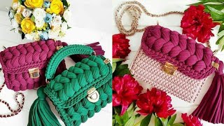 Fabulous Hand Made Crochet Bags Designs Ideas//Classy Crochet Patterns For Hand Bags2023