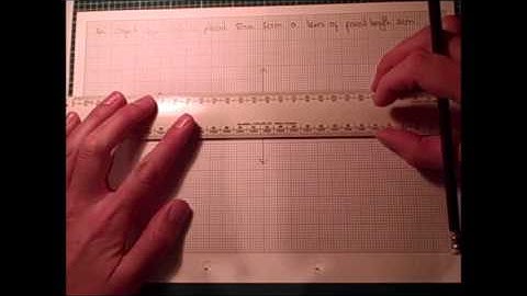 GCSE - Drawing a ray diagram for a converging (convex) lens