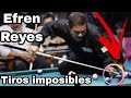 Los tiros Imposibles de Efren Reyes 😮🎱 | Mejores tiros de Efren Reyes "El Magico".