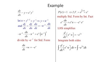 Differential Equations: Solutions by Substitution