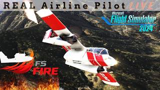 Firefighting with Jeff Favignano | Fighting Fires in the OV-10 Bronco? | FS Fire | Multi Player