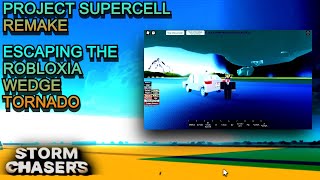 PSR - Escaping the nearly intense Robloxia's Wedge Tornado - Project Supercell Remake (Gameplay)