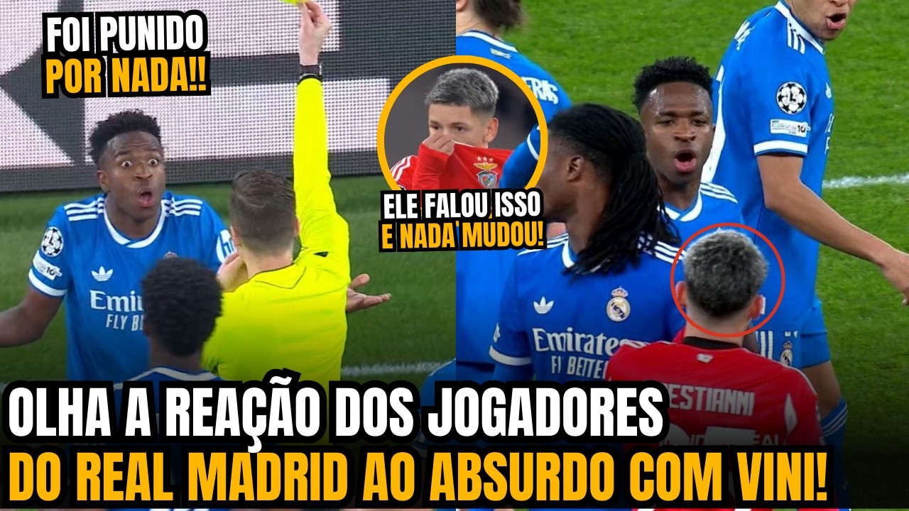 🚨OLHA A REVOLTA DOS JOGADORES DO REAL MADRID COM ABSURDO QUE ACONTECEU COM VINICIUS JR!!