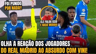 🚨LOOK AT THE OUTRAGE OF REAL MADRID PLAYERS OVER THE ABSURD THING THAT HAPPENED TO VINICIUS JR!!
