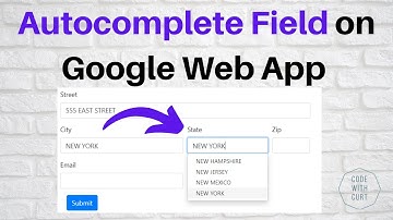 Autocomplete Field on Google Web App