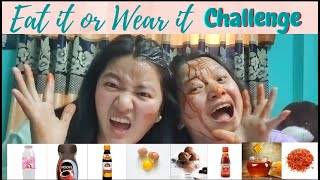 Eat it or wear it challenge | Shana World | Sharmila Gurung | Muna Thakuri #eatitorwearit #challenge