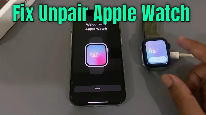 Fix apple watch not connecting to iphone || unpair apple watch problem