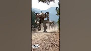This Walking Tank Will Blow Your Mind! / U.S. Advanced Robotics Unit Tests Heavy Mech #defensetech