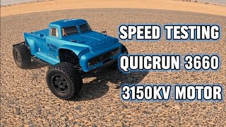 Hobbywing Quickrun 3660 3150kv. Is it 27 bucks well spent? Speed run & Rip 🔥