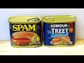 SPAM vs. TREET - Battle of Canned Meats - WHAT ARE WE EATING??