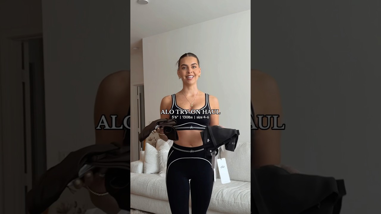 Тренировочные наборы Alo: ПРИМЕРКА! Всё в моём магазине. Подписывайтесь на TikTok! 