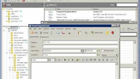 groupwise recurring appointment.avi
