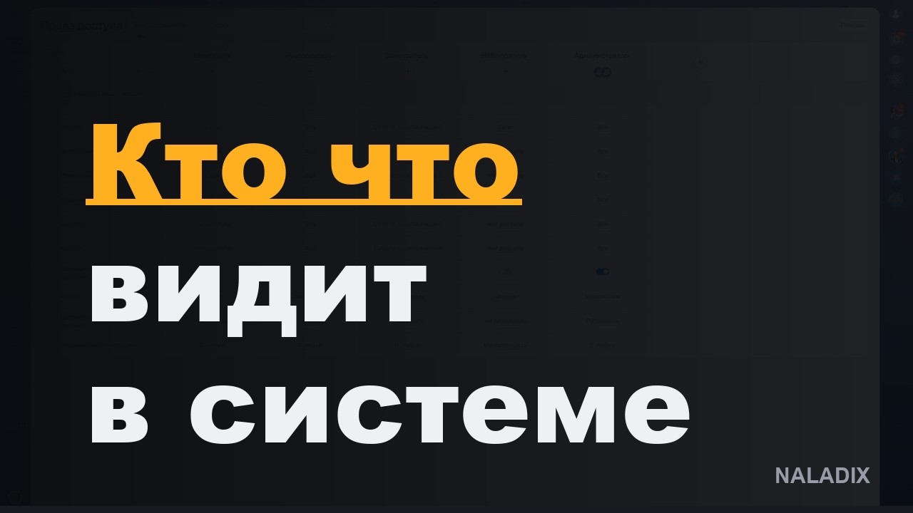 Права доступа в Битрикс24: кто что видит - прораб, менеджер, клиент