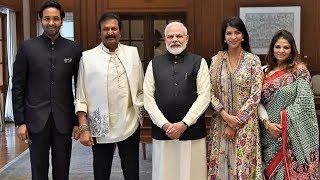 Mohan Babu, family members meet PM Modi  | Meka Tv Radio