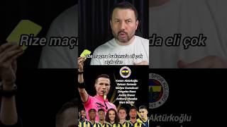 Fenerbahçe Sarı Kart Sınırında  Oyuncular | Ç.Rizespor Maçı Hakemi #trendyolsüperlig #fenerbahçe