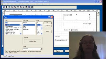MYOB how to Customise an invoice