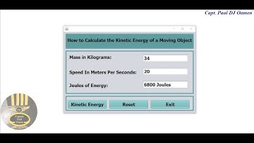 How to Calculate the Kinetic Energy of a Moving Object in Java Net Beans