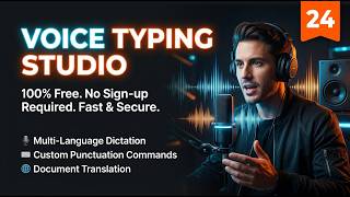 24 Free Offline Voice Typing Studio – Real-Time Speech to Text + 100+ Language Translator