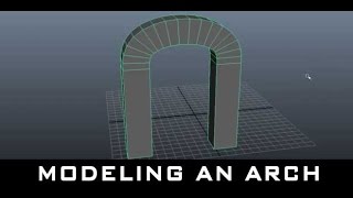 Celebrity Maya Tutorial for Beginners - Modeling an Arch Profile