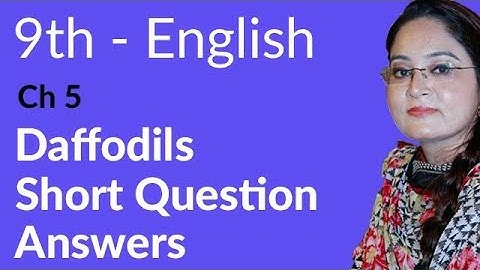 Matric Part 1 English, English Unit no 5 Short Question Answers - Ch 5 - 9th Class English