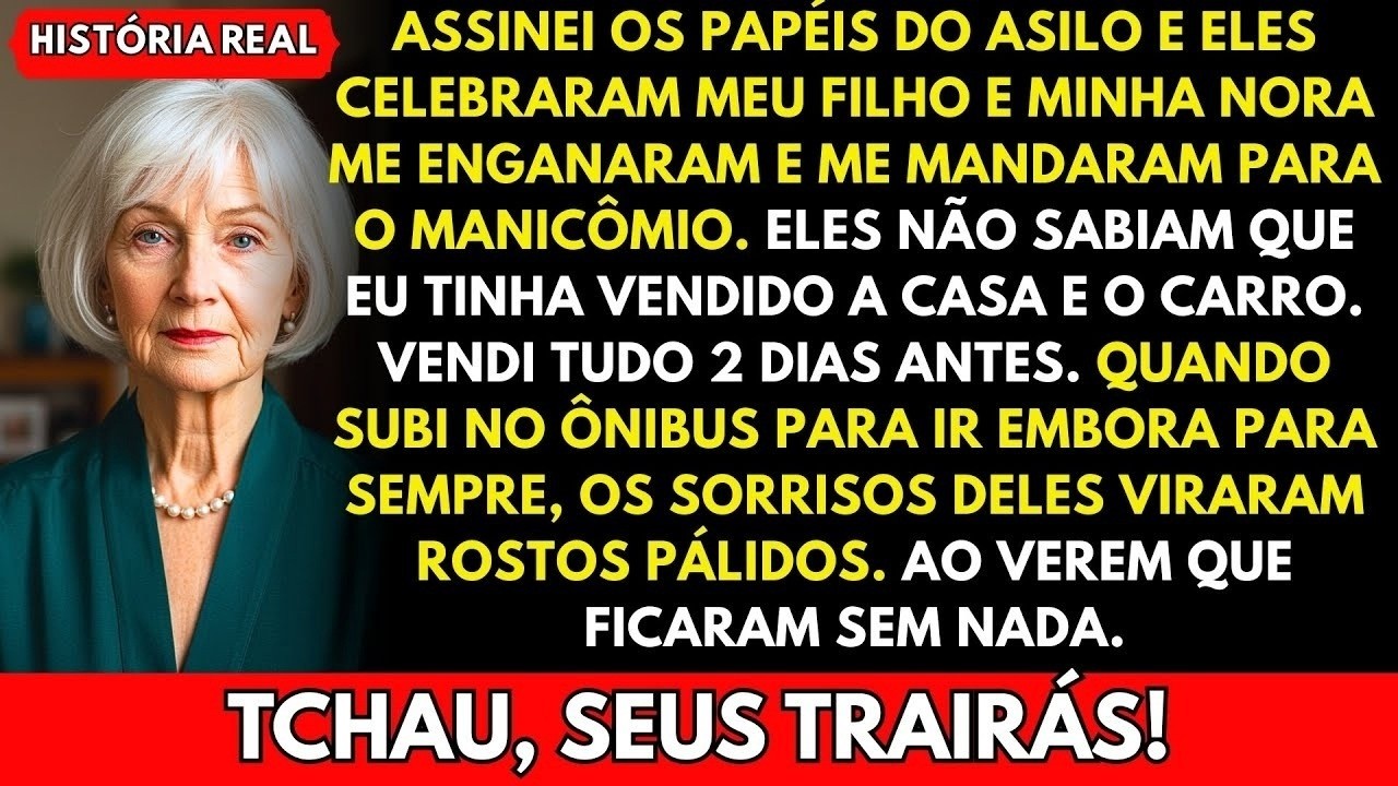 Numa manhã aparentemente normal, assinei os papéis que o meu próprio filho me entregou. Ele sorria. A minha nora apertava-me o ombro com um carinho falso. "É para o seu bem, mãe", disse ele. Horas...