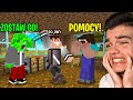 REAKCJA WOJANA NA PORWANIE MNIE PRZEZ NOOBKA w Minecraft! (był w szoku)