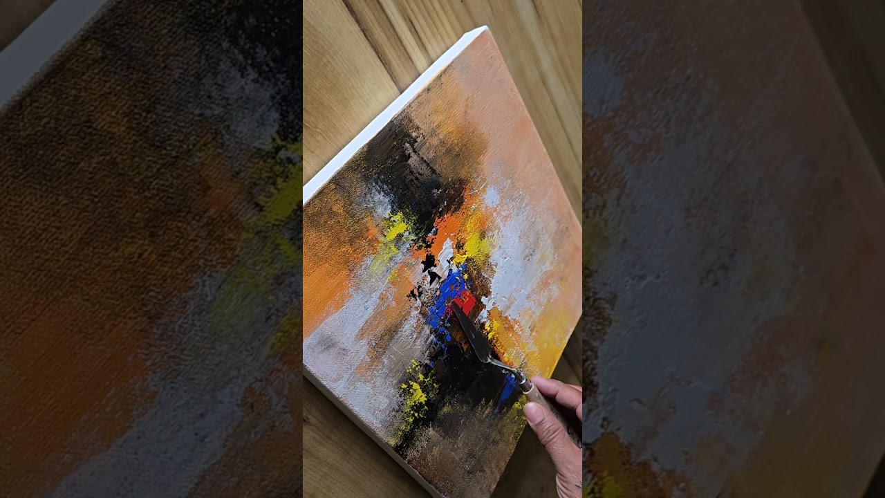 Abstract Painting / Acrylic Painting π #abstractpainting #acrylicpainting #youtubeshorts
