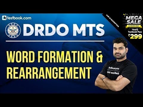 Word Formation Reasoning Questions | Reasoning Ability for DRDO MTS 2020 | DRDO Reasoning Class