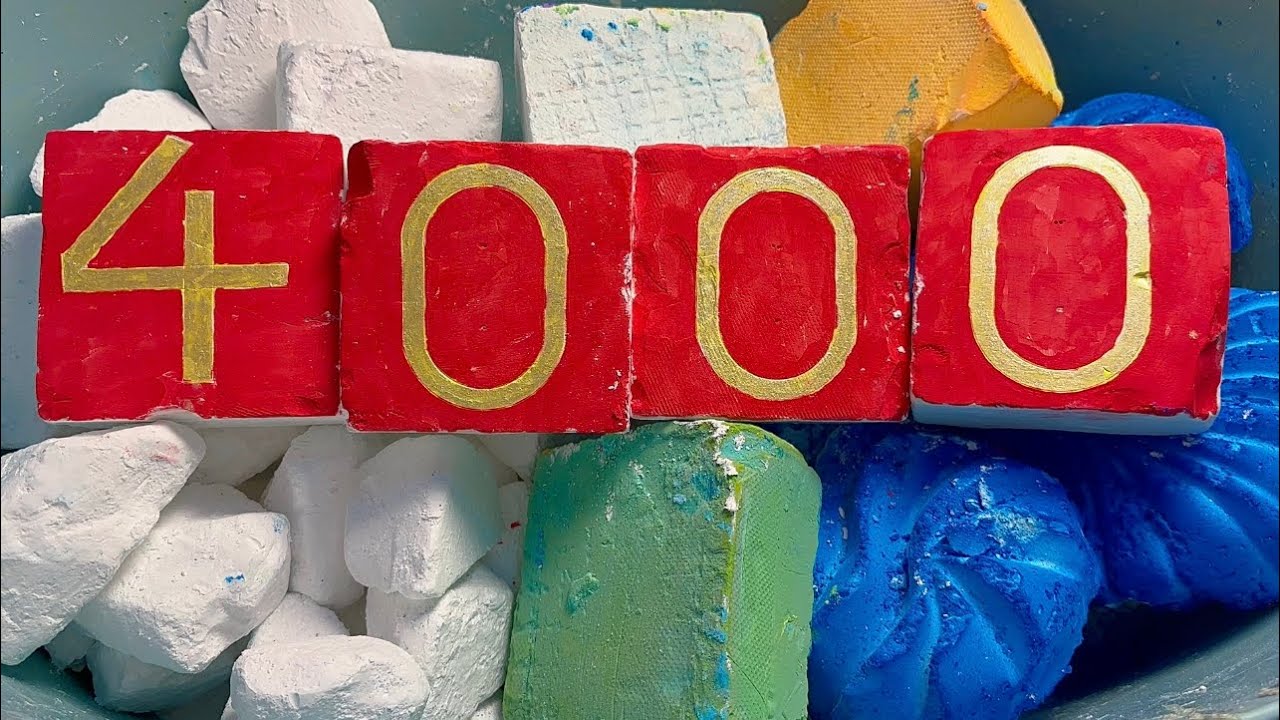 4,000 Subscribers! Jumbo Chalk & Unpolished Chalk & Remolded Chalk | Thank you all for your support!