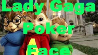 Lady Gaga - Poker Face - lyrics - mixed chipmunks