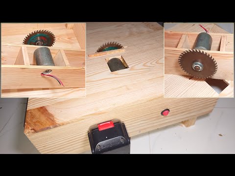How to Make mini Table Saw - YouTube