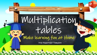 Multiplication Tables for Children in PowerPoint | Times table | Free Templated screenshot 4