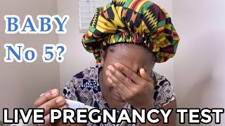 LIVE PREGNANCY TEST!  Baby #5 After 4 Girls?  || Millicent Xandercs