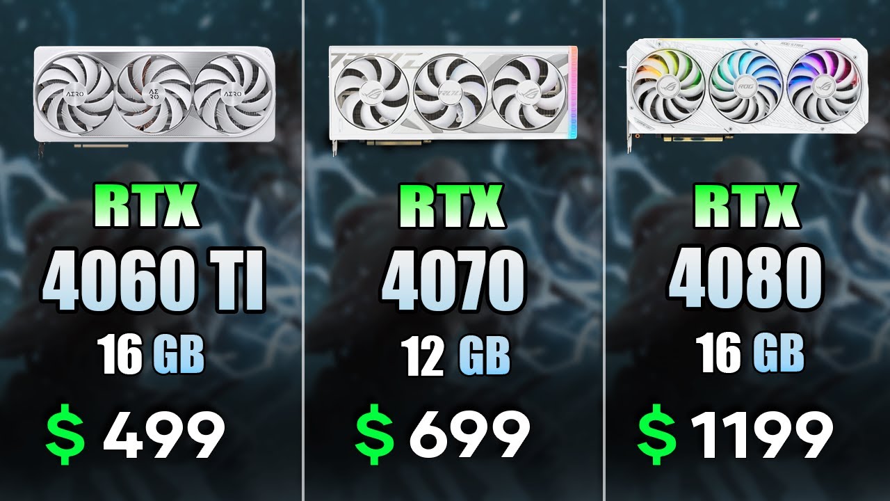 RTX 4060 vs RTX 4070 vs RTX 4080 vs RTX 4090 - Test in 12 Games