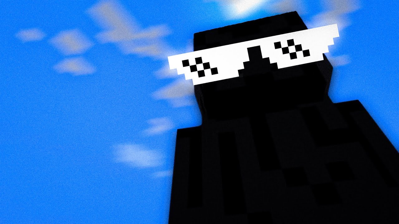 stuck in a cave with an Enderman in Minecraft