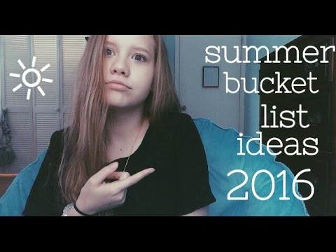 Summer Bucket List Ideas 2016 - YouTube